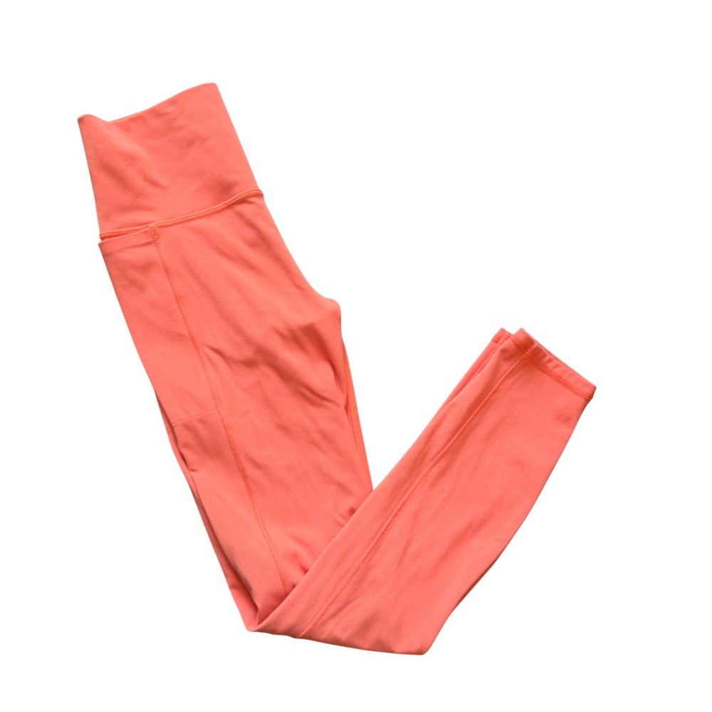 Vuori Leggings XS Orange High Rise Pockets 25" SOFT Athleisure Yoga Halloween
